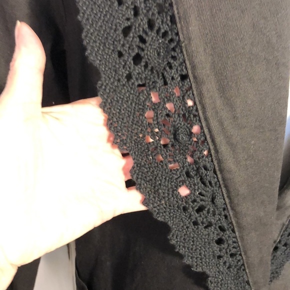 Cherokee an American Original Brown Denim Shawl Collar Boho Jacket S/S - Picture 7 of 12